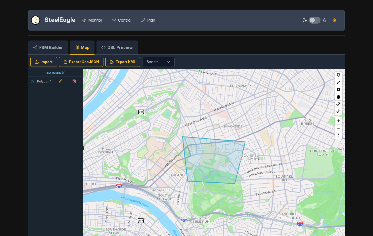 Plan Page Map tab